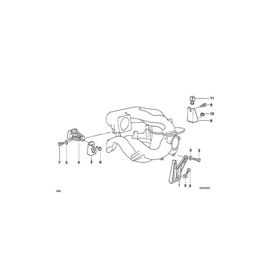 Genuine BMW 11611743132 E34 E36 Support (Inc. 316i 1.6, 318ti & 318is) | ML Performance UK Car Parts