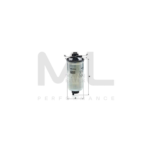 MANN-FILTER WK 853/4 z Fuel filter for FIAT Punto I Hatchback (176) In-Line Filter, with seal | ML Performance Car Parts