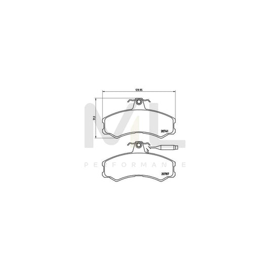 Brembo P 23 022 Brake Pad Set With Brake Caliper Screws | ML Performance Car Parts