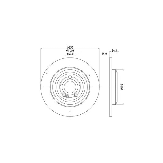 Hella 8FT 351 335-111 Dryer, Air Conditioning