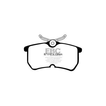 EBC DP31218C Ford Focus Mk1 Redstuff Rear Brake Pads - Girling/TRW Caliper 2 | ML Performance UK Car Parts