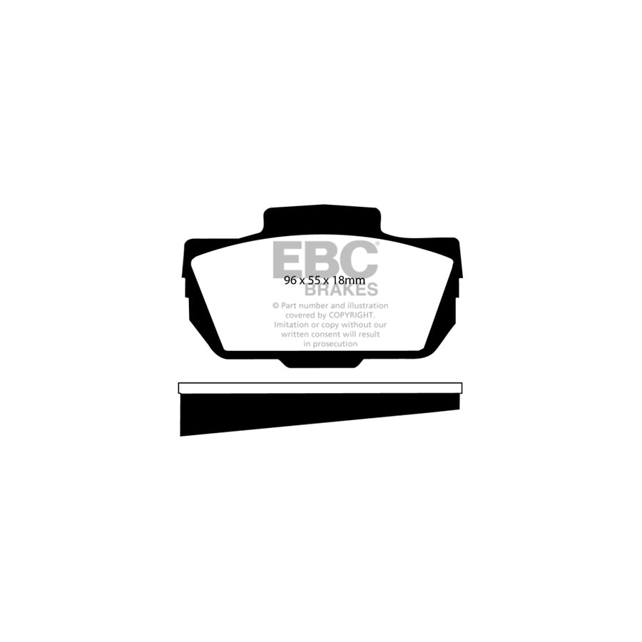 EBC DP4149R Honda Saab Yellowstuff Front Brake Pads 2 | ML Performance UK Car Parts