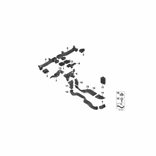 Genuine BMW 51459290792 F46 F45 Cold Air Duct Right (Inc. 214d, 225i & 218dX) | ML Performance UK Car Parts