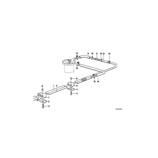 Genuine BMW 16121177267 E28 E24 Return Pipe (Inc. 635CSi, 533i & 518i) | ML Performance UK Car Parts