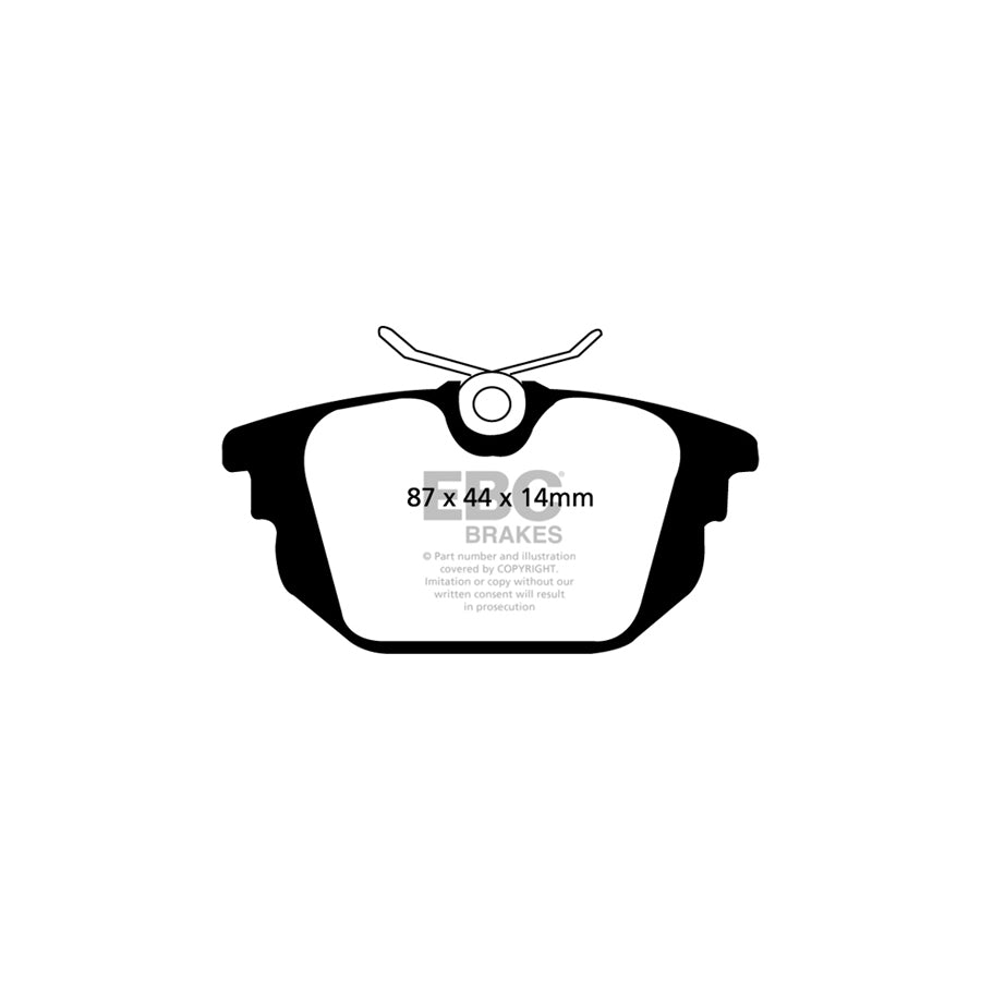 EBC DP31214C Alfa Romeo Fiat Redstuff Rear Brake Pads - Girling/TRW Caliper (Inc. 155, GTV, Coupe) 2 | ML Performance UK Car Parts