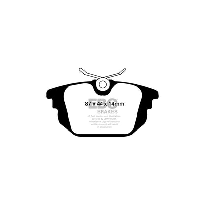 EBC DP31214C Alfa Romeo Fiat Redstuff Rear Brake Pads - Girling/TRW Caliper (Inc. 155, GTV, Coupe) 2 | ML Performance UK Car Parts