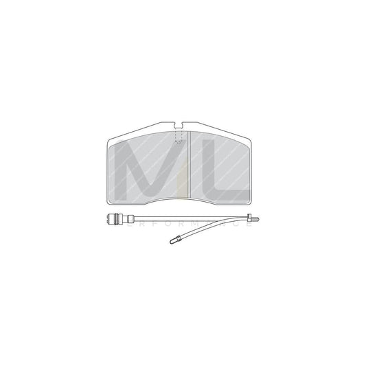 Ferodo Premier Fcv1989Bfe Brake Pad Set Prepared For Wear Indicator, With Accessories | ML Performance Car Parts