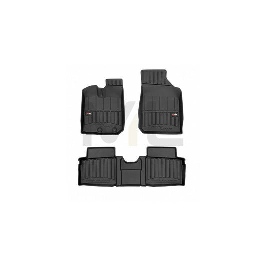 FROGUM Tailored, ProLine 3D427488 Floor mat set for DACIA Spring EV Elastomer, Front and Rear, Quantity: 3, Black | ML Performance Car Parts