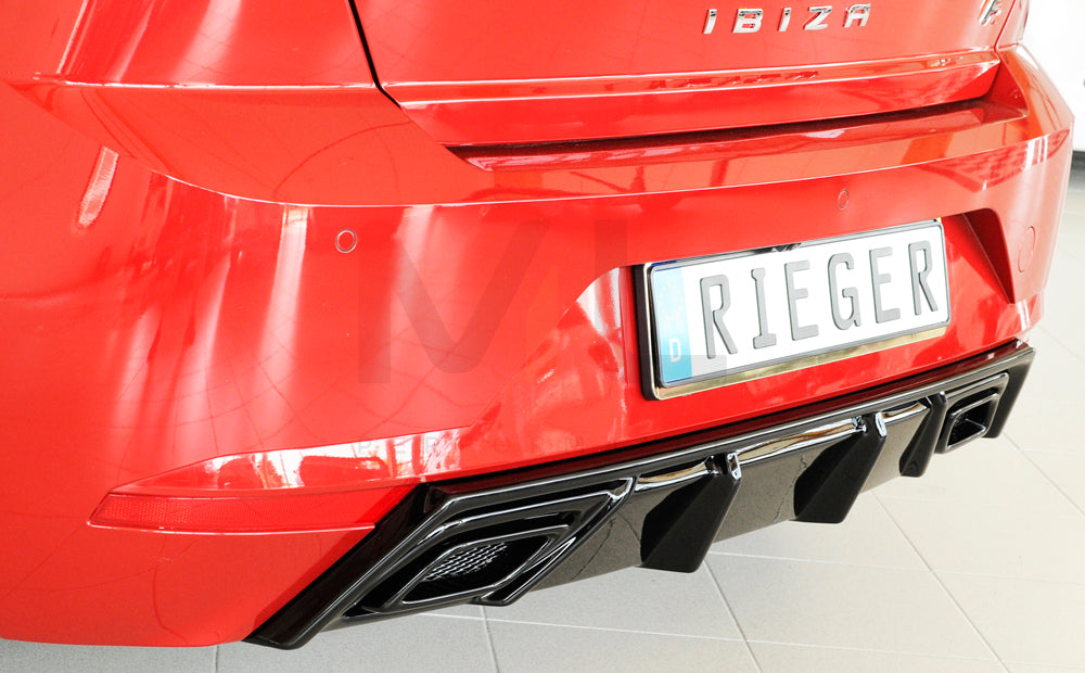 Rieger 00088166 SEAT KJ Rear Diffuser (Ibiza FR & Ibiza) 8 | ML Performance UK Car Parts