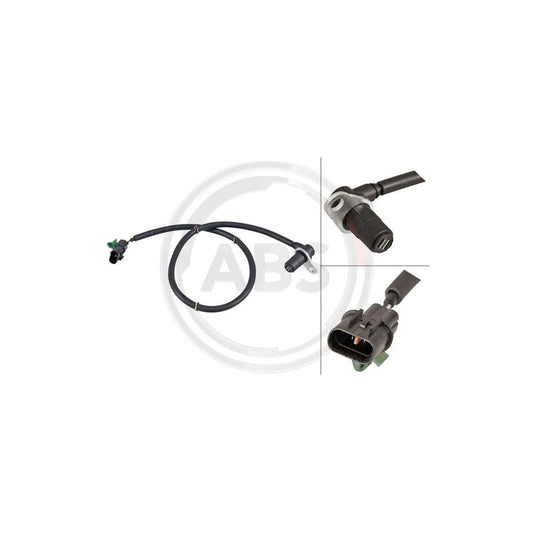 A.B.S. 31630 ABS Sensor for MITSUBISHI Pajero / Shogun IV (V80) | ML Performance UK Car Parts