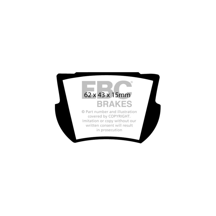 EBC DP4145R Austin Healey Berkeley Innocenti Turner Yellowstuff Front/Rear Brake Pads - Girling/TRW Caliper 2 | ML Performance UK Car Parts