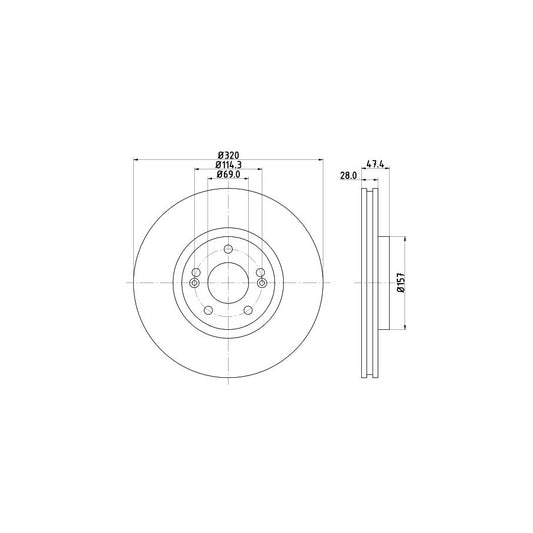 Hella 8FT 351 335-041 Dryer, Air Conditioning
