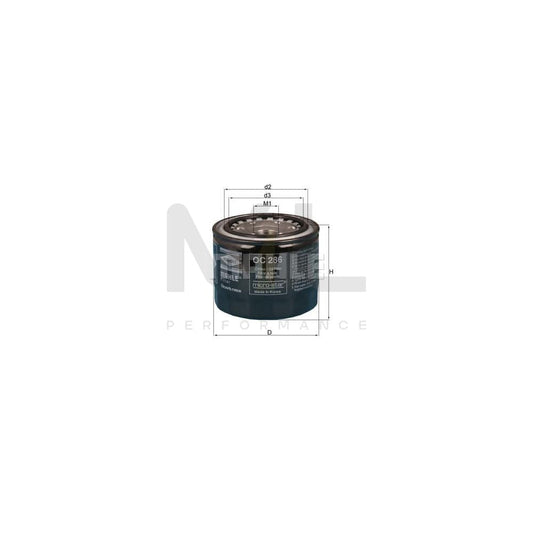 MAHLE ORIGINAL OC 526 Oil Filter Spin-on Filter, with one anti-return valve | ML Performance Car Parts