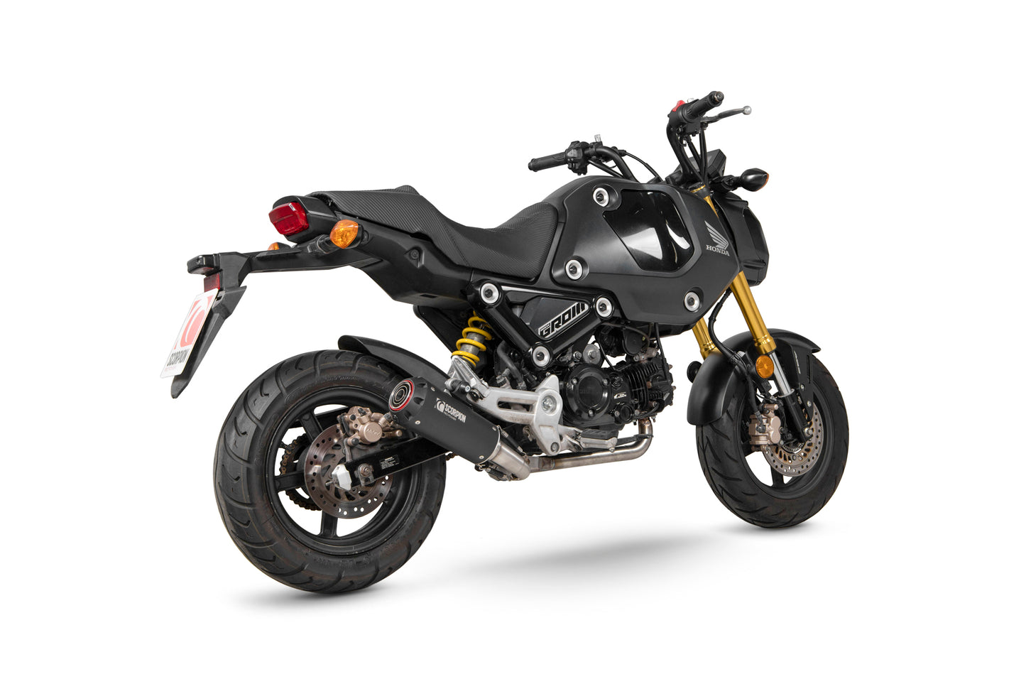 Scorpion PHA199SYSBCER Honda MSX 125 Red Power Full System - Black Ceramic Coated Sleeve | ML Performance UK UK
