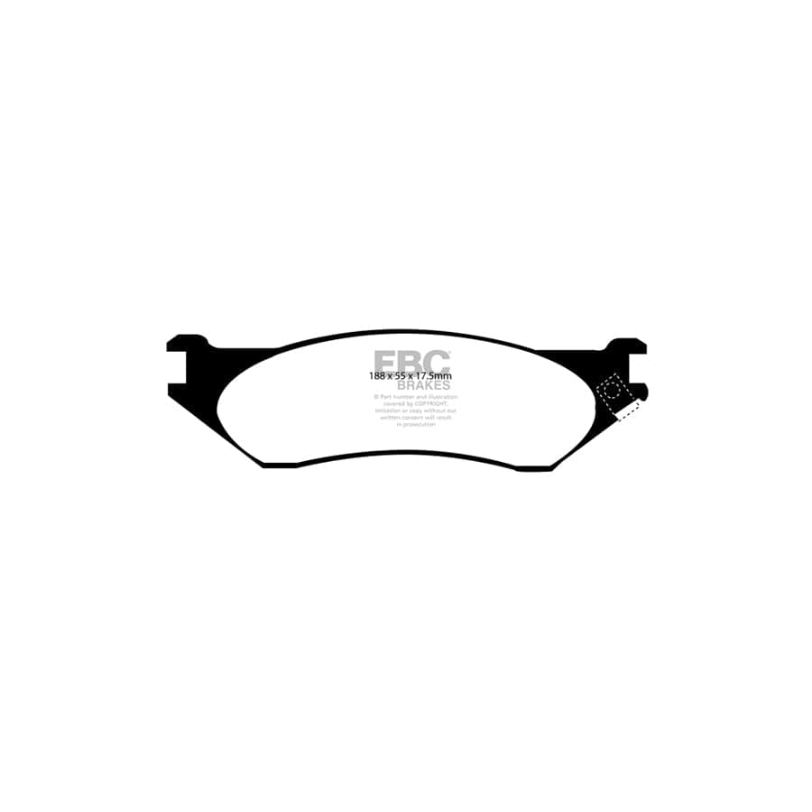 EBC DP41267R Dodge Ford Lincoln Yellowstuff Front/Rear Brake Pads 2 | ML Performance UK Car Parts