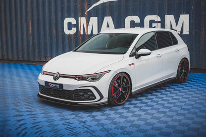 Maxton Design Volkswagen Golf GTI / R-Line MK8 Front Splitter V.1
