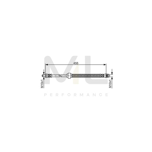 BOSCH 1 987 476 785 Brake Hose 455mm | ML Performance Car Parts