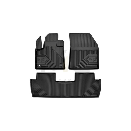 FROGUM Tailored 77407817 Floor mat set for PEUGEOT 5008 II Elastomer, Front and Rear, Quantity: 3, Black | ML Performance Car Parts