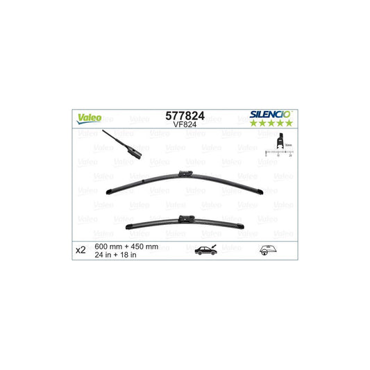 Valeo Silencio X.Trm 577824 Wiper Blade | ML Performance UK Car Parts