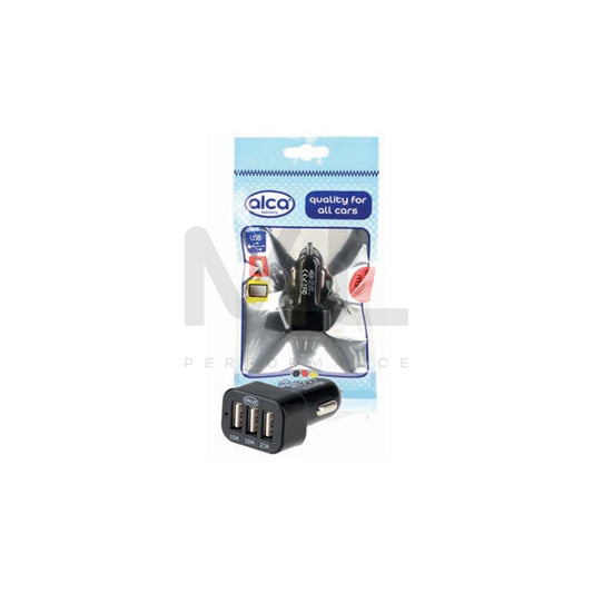 ALCA 510410 In-car charger 12-30V, 12V/1A, 9V/1.5A, QuickCharge 5V/2A, Number of inlets/outlets: (1 USB Quick charge), 3 USB, Black | ML Performance Car Parts