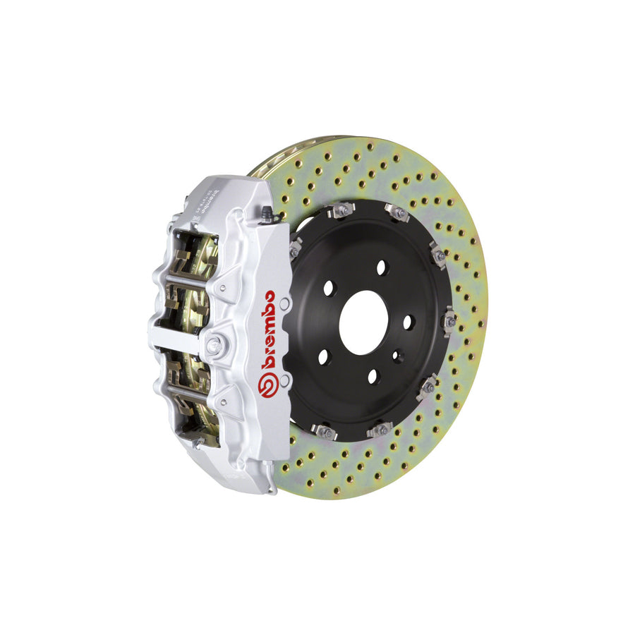 Brembo 1G1.9004A Ford Lincoln Front GT 8-Pistons Drilled 2-piece Big Brake Kit 380x34mm (Inc. Expedition, Navigator)