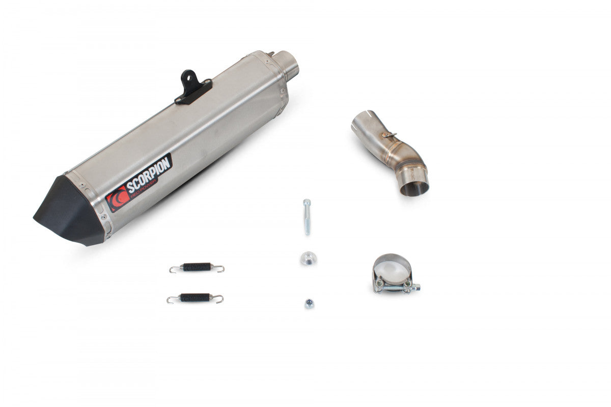 Scorpion RHA106SEO Honda CBF1000 Serket Parallel Slip-On - Brushed Stainless Steel Sleeve | ML Performance UK UK