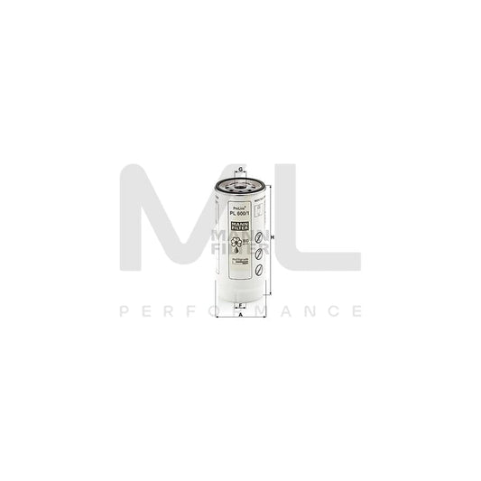 MANN-FILTER PL 600/1 Fuel filter Spin-on Filter | ML Performance Car Parts