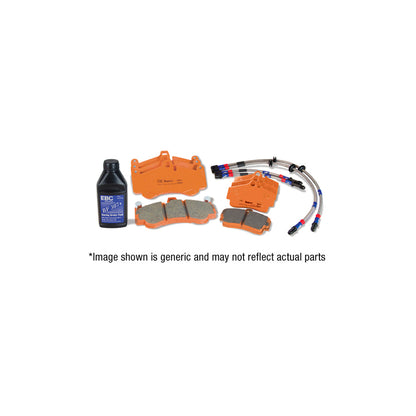 EBC PLK1150R VW GTS Orangestuff Pads and Brake Line Track Pack - Girling/TRW Caliper 1 | ML Performance UK Car Parts