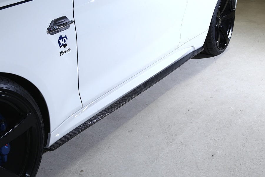 3D Design 3101-28721 BMW Carbon Fiber Front Lip Spoiler Set w/ Canards