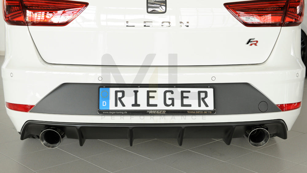 Rieger 00027036 SEAT 5F Leon FR Rear Diffuser 4 | ML Performance UK Car Parts