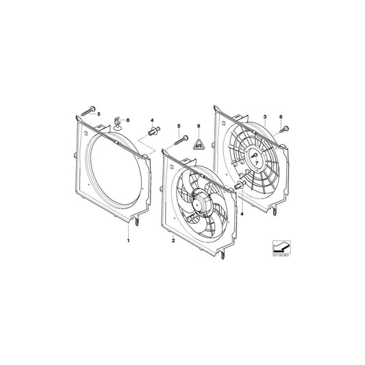 Genuine BMW 17112249364 E46 Fan Shroud (Inc. 330xd, 330d & 330Cd) | ML Performance UK Car Parts