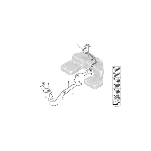 Genuine BMW 16118487486 G07 Clip (Inc. X7 30dX & X7 M50dX) | ML Performance UK Car Parts