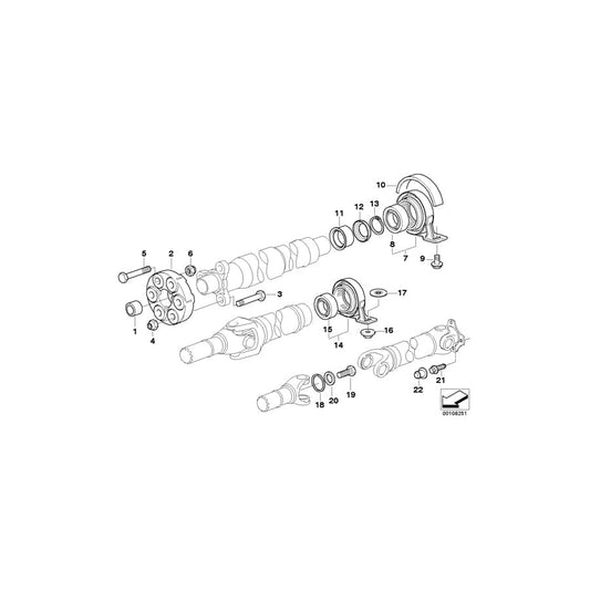 Genuine BMW 26117514120 E63 E61 E60 Intermediate Ring D=30X36X1,0-CRH (Inc. Cooper D ALL4 1.6, 525i & 535xi) | ML Performance UK Car Parts