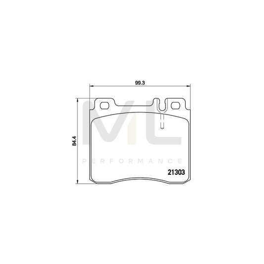 Brembo P 50 018 Brake Pad Set Suitable For Mercedes-Benz S-Class Prepared For Wear Indicator | ML Performance Car Parts