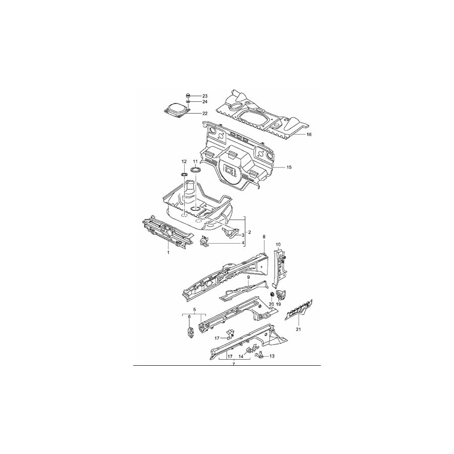 Genuine Porsche Front Panel Porsche 996 / 986 Boxster | ML Performance UK Car Parts