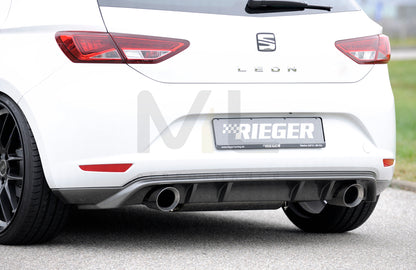 Rieger 00099274 SEAT 5F Leon Rear Diffuser 1 | ML Performance UK Car Parts