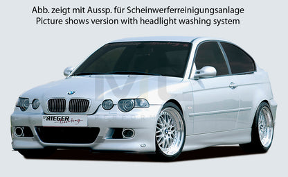Rieger 00050302 BMW 3 Series E46 Front Bumper 2 | ML Performance UK Car Parts