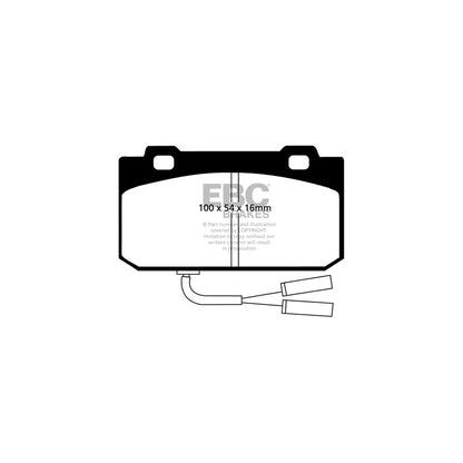 EBC DP625 Alfa Romeo Ultimax Front Brake Pads - ATE Caliper (Inc. 33, Arna, Sprint) 2 | ML Performance UK Car Parts