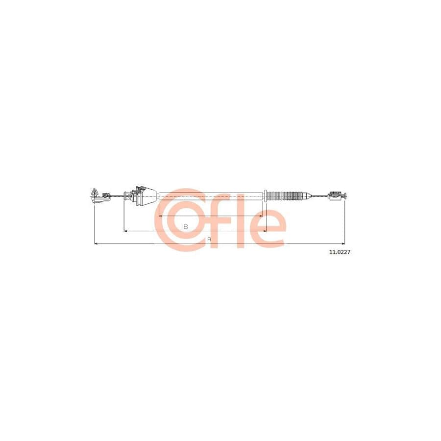 COFLE 11.0227 Throttle Cable for RENAULT MEGANE | ML Performance UK Car Parts