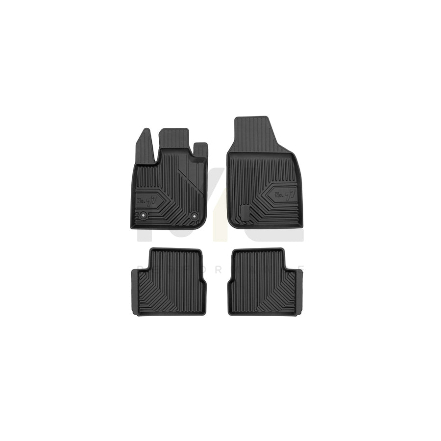 FROGUM Tailored, No.77 77426559 Floor mat set for FIAT 500e Elastomer, Front and Rear, Quantity: 4, Black | ML Performance Car Parts
