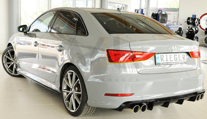 Rieger 00088158 Audi 8V A3 Rear Diffuser 9 | ML Performance UK Car Parts