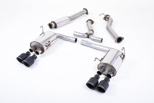 MillTek SSXSB50 Subaru Impreza Cat-Back with Cerakote GT-100 Black Tips