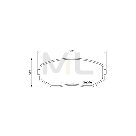 Brembo P 49 040 Brake Pad Set With Acoustic Wear Warning | ML Performance Car Parts