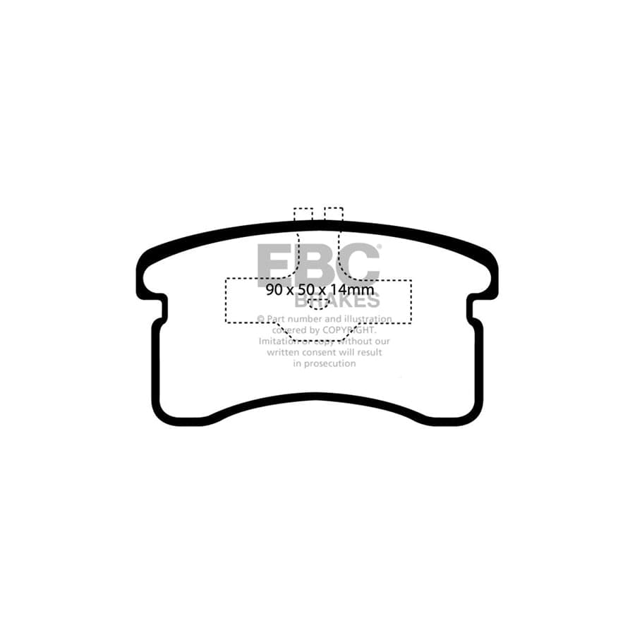 EBC PDKF582 Daihatsu Mira Ultimax Front Brake Pad & Plain Disc Kit 2 | ML Performance UK Car Parts