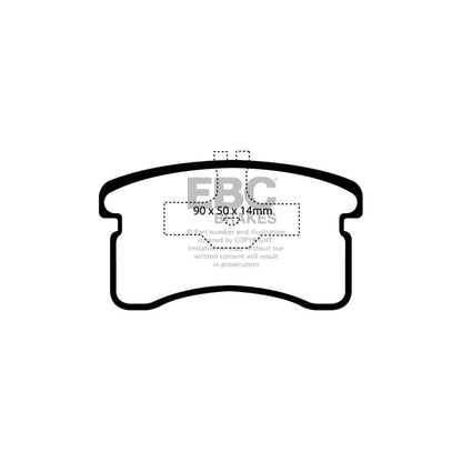 EBC PDKF582 Daihatsu Mira Ultimax Front Brake Pad & Plain Disc Kit 2 | ML Performance UK Car Parts
