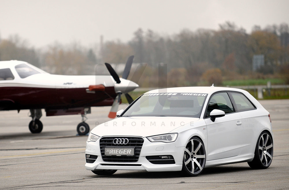 Rieger 00056780 Audi 8V A3 Front Splitter 6 | ML Performance UK Car Parts