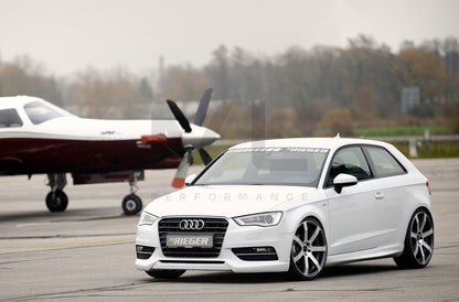 Rieger 00056780 Audi 8V A3 Front Splitter 6 | ML Performance UK Car Parts