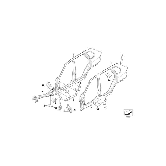Genuine BMW 41217275570 E70 E72 E71 Reinforcement Plate, Rocker Panel (Inc. X5 40dX, X6 35iX & X5 3.0si) | ML Performance UK