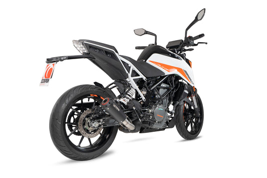 Scorpion PKT92BCER KTM 390 Duke Red Power Slip-On - Black Ceramic Coated Sleeve | ML Performance UK UK