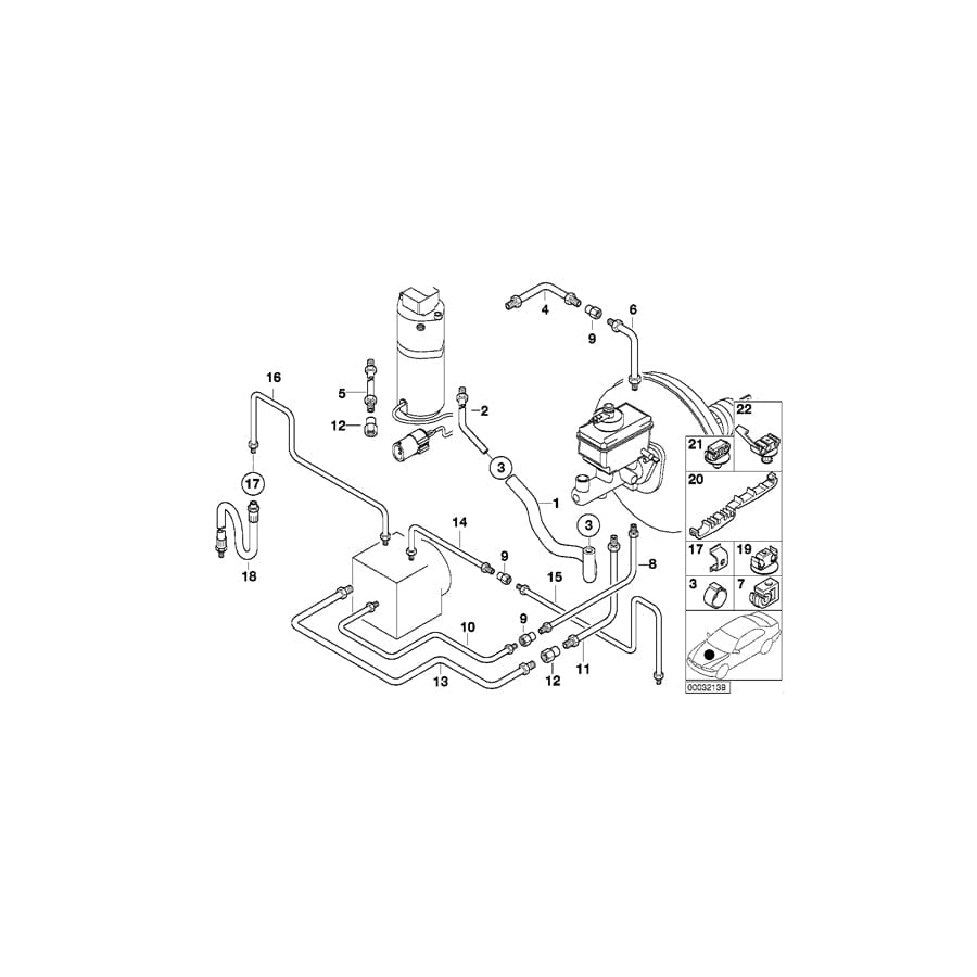 Genuine BMW 34516755329 E39 Pipe Rubber Covered M12 (Inc. 540i, 535i & 525d) | ML Performance UK Car Parts